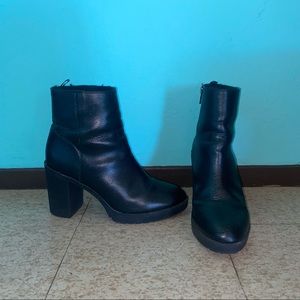 H&M Heeled Pleather Booties